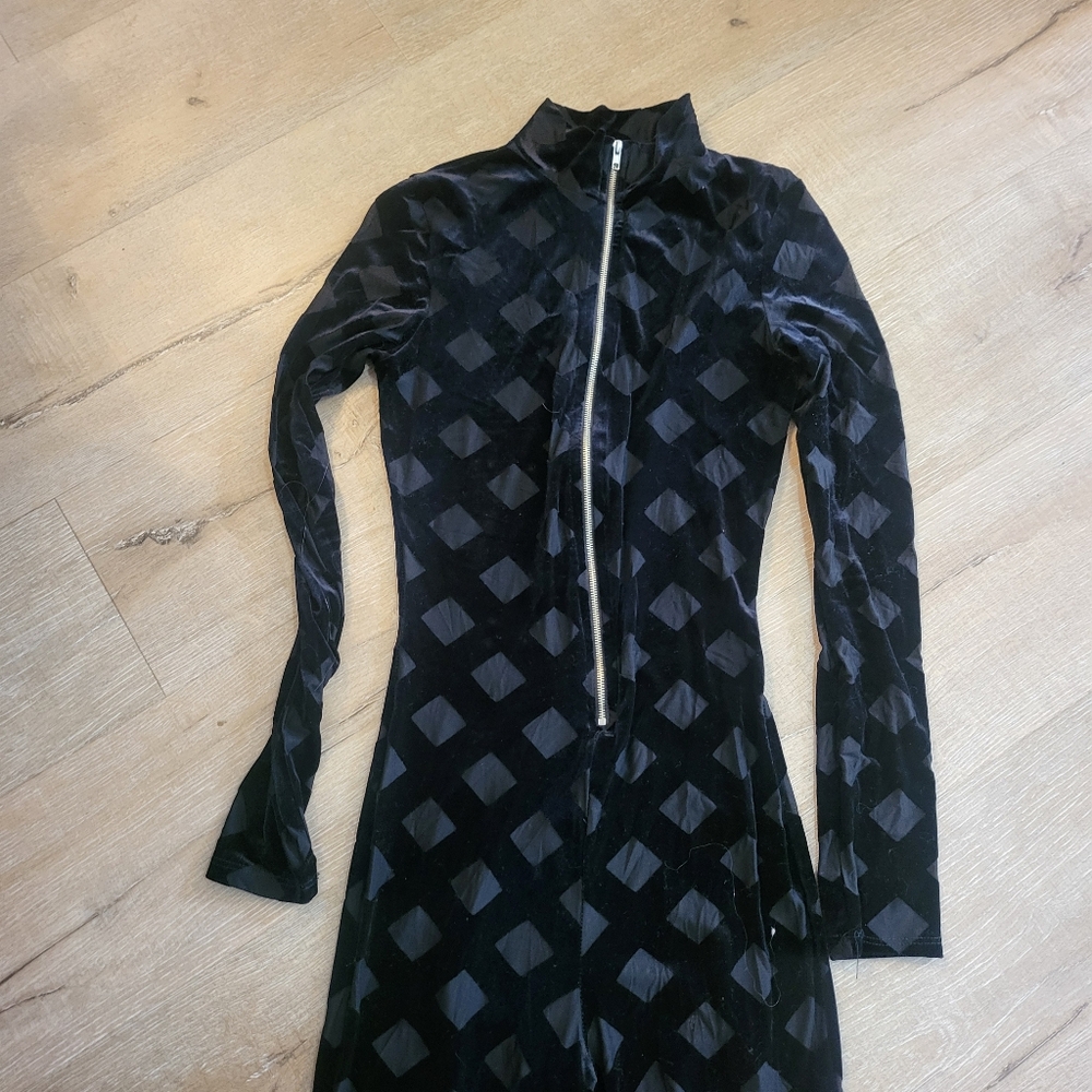 Body Suit Queen Mania Black Cat Suit Size Medium